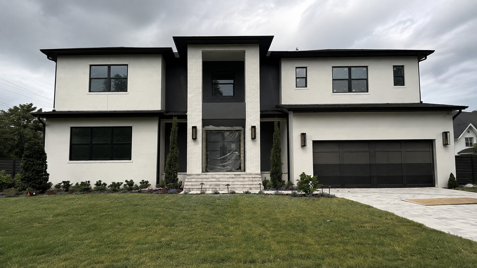 Same home after a full stucco finish